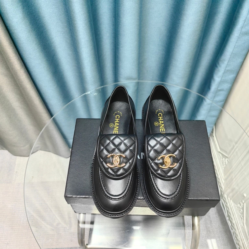 Ch*el leather shoes